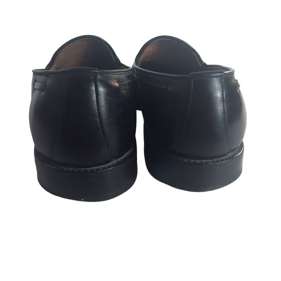 Allen Edmonds 11.5 B Handcrafted Calfskin Leather Grayson Black Tassel Loafers - Picture 8 of 12